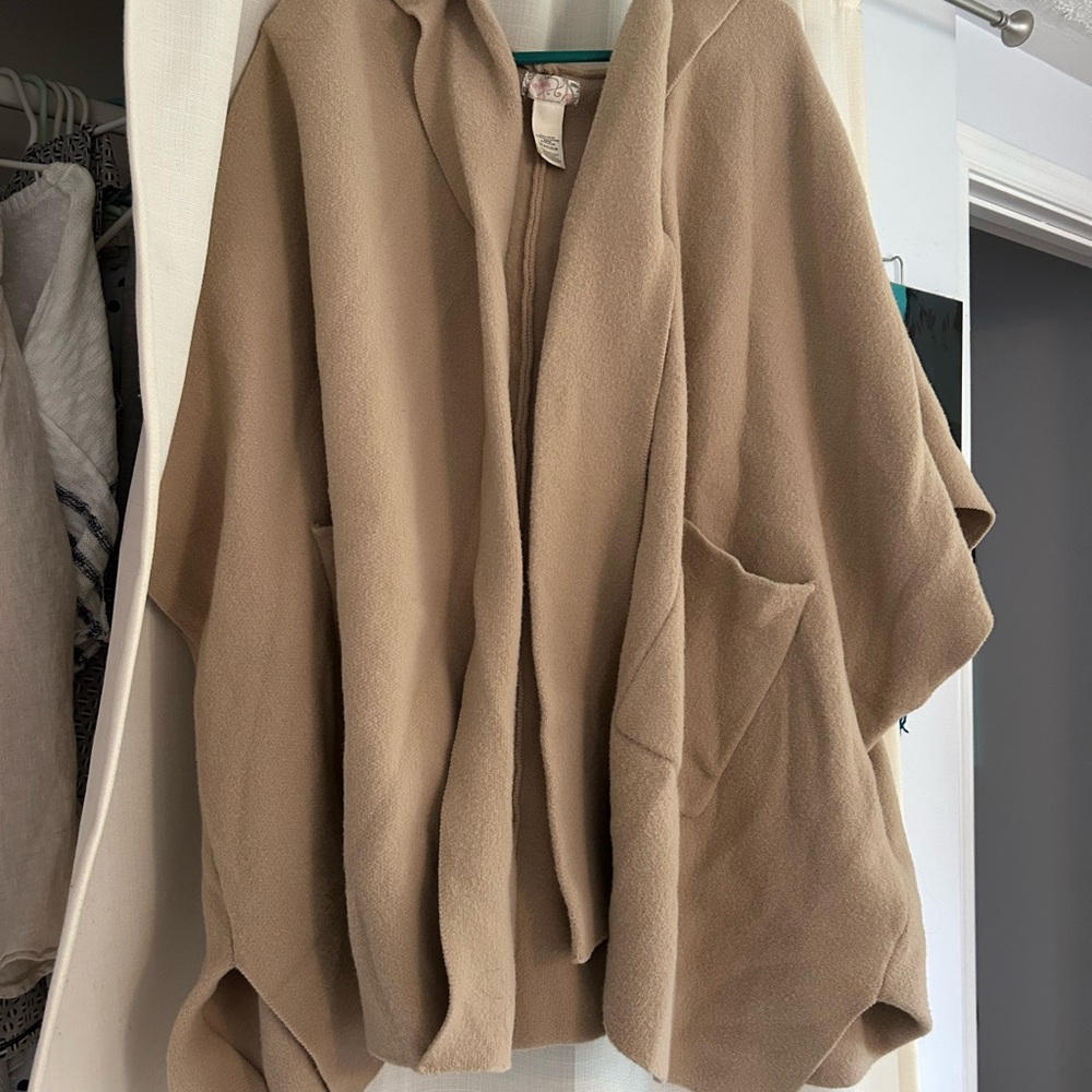 🪽 Free People 🪽 All I Need Cozy Hooded Duster, One Size/Oversized - Picture 8 of 9